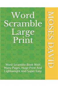Word Scramble Large Print
