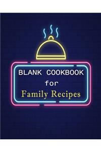 Blank Cookbook for Family Recipes