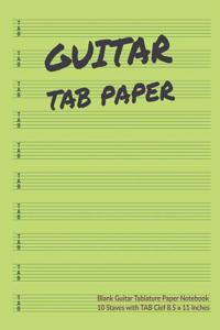 Guitar Tab Paper