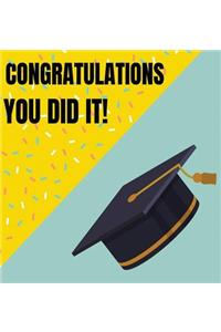 Congratulations Graduate Guest Book Hardcover