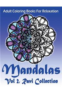 Adult Coloring Books For Relaxation Mandalas Vol 2