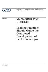 Managing for results