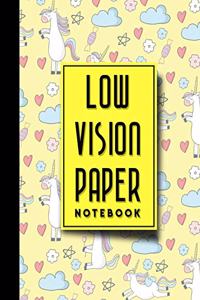 Low Vision Paper Notebook