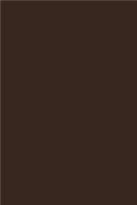 Chocolate Brown 101 - Narrow Lined Notebook with Margins - 6X9
