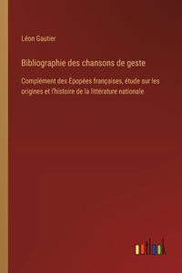 Bibliographie des chansons de geste