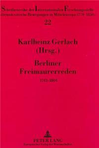 Berliner Freimaurerreden