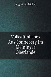 Volkstümliches Aus Sonneberg Im Meininger Oberlande