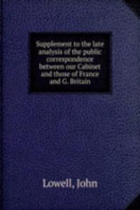 SUPPLEMENT TO THE LATE ANALYSIS OF THE