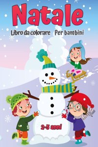 Libro da colorare natalizio per bambini 2-5