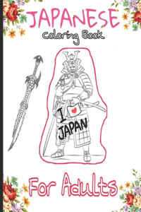 Japanese Coloring Book For Adults