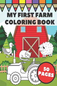 My First Farm Coloring Book