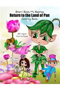 Sherri Baldy My Besties Return to the Land of Pan Coloring Book