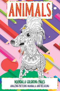 Mandala Coloring pages - Animals - Amazing Patterns Mandala and Relaxing