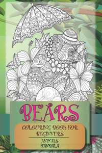 Mandala Colouring Book for Beginners - Animals - Bears