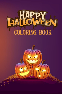 Happy Hallowen Coloring Book .Happy Hallowen