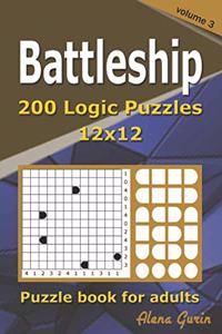 Battleship puzzle book for adults.