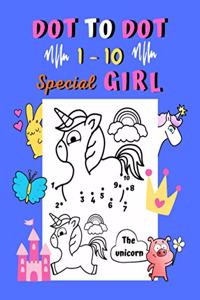 Dot to dot 1-10 Special Girl