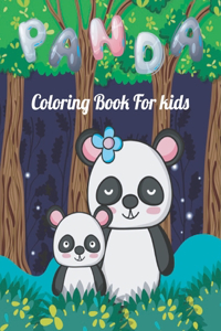 Panda coloring book for kids