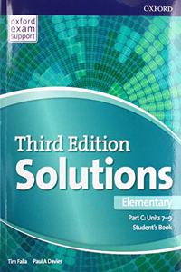 Solutions: Elementary: Student's Book C Units 7-9