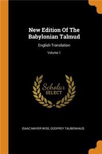 New Edition of the Babylonian Talmud