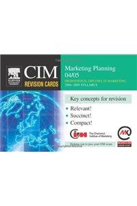 CIM Revision Cards: Marketing Planning 04/05