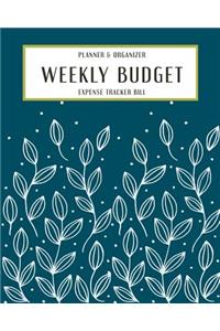 Weekly Budget Expense Tracker Bill Planner Organizer