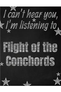 I can't hear you, I'm listening to Flight of the Conchords creative writing lined notebook