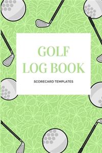 Golf Log Book Scorecard Templates