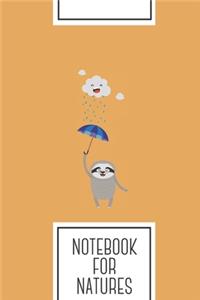 Notebook for Natures