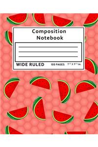 Composition Notebook Wide Ruled