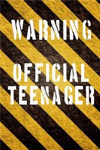 Warning Official Teenager