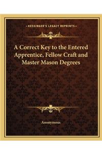 A Correct Key to the Entered Apprentice, Fellow Craft and Master Mason Degrees