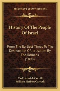 History Of The People Of Israel