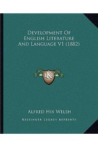 Development of English Literature and Language V1 (1882)