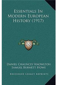 Essentials In Modern European History (1917)