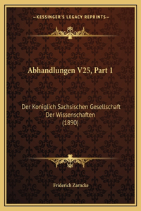 Abhandlungen V25, Part 1