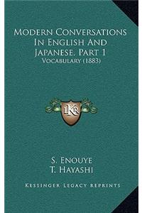Modern Conversations In English And Japanese, Part 1