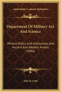 Department Of Military Art And Science