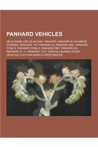 Panhard Vehicles: DB Le Mans, Erc 90 Sagaie, Panhard, Panhard & Levassor Dynamic, Panhard 178, Panhard 24, Panhard AML, Panhard Dyna X,