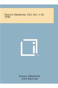 Dance Observer, V25, No. 1-10, 1958