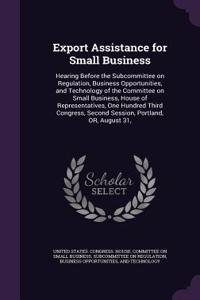 Export Assistance for Small Business