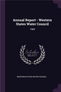 Annual Report - Western States Water Council