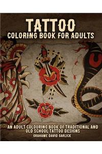 Tattoo Coloring Book For Adults