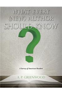 What Every (New) Author Should Know