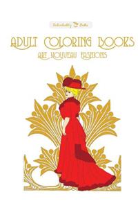 Adult Coloring Books Art Nouveau Fashions