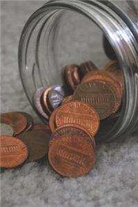The Jar of Pennies Journal: 150 Page Lined Notebook/Diary