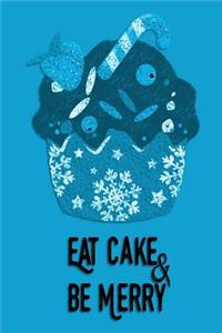 Christmas Journal - Eat Cake & Be Merry (Blue)