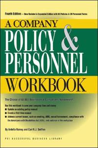 Company Policy and Personnel Workbook