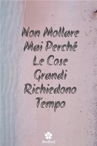 Non Mollare Mai Perché Le Cose Grandi Richiedono Tempo