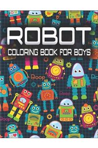 Robot Coloring Book for Boys